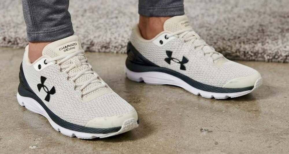 Under Armour Charged Gemini Running Shoes White Black Men's